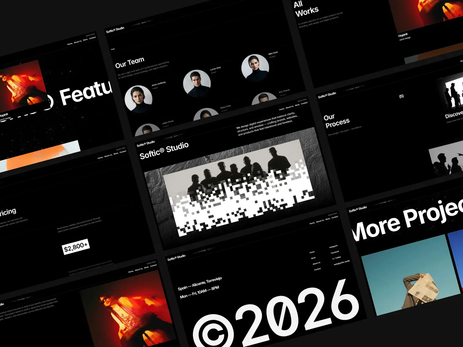 Softic Studio template, preview 1